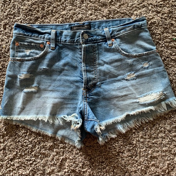 High waist denim shorts - Picture 2 of 2